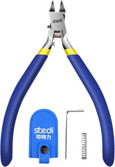 stedi 4.7-inch Model Nipper. with Ultra-thin Single-edge and Blade Case Plastic Model Tools for Gundam Repairing Plastic Model and Fixing .Blue